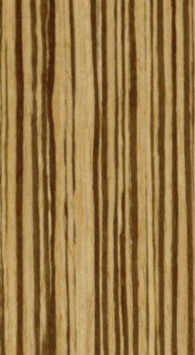 Zebrano laminate finish swatch